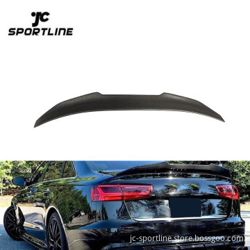 Carbon Fiber Ducktail Spoiler for Audi A6 C7 S6 Sedan 2012-2018
